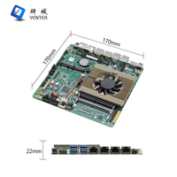 Nueva Placa Base Mini ITX con 4 Puertos RJ45 Gigabit LAN, 2 Puertos COM SOC de Bajo Consumo, Intel I7 8665U de Cuatro Núcleos, Doble DDR4, SATA, M.2, HD, VGA, LVDS, EDP