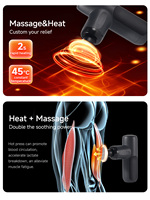 Mini pistolet de Massage Portable voyage Relaxation des tissus musculaires profonds compresse chaude pistolet de Massage chauffé