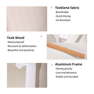 โซฟาในสวนสุดหรูชุดสนทนาอลูมิเนียมสำหรับโรงแรมวิลล่าเฟอร์นิเจอร์กลางแจ้งแบบทันสมัย - Product Image 5