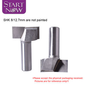 Startעכשיו מחורצים שטוחים ראש ניקוי הנתב התחתון הנתב חתיכות עץ pvc cnc חריטה חלקי קצה כרסום חותכי כרזים - Product Image 3