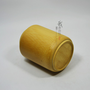 Bamboo Tea Canister With Geometric Carving Bamboo Lid Metal Ring Sealed Storage Jar For Tea Packaging - Product Image 5