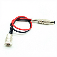 12V 5,5x2,1mm 5,5*2,5mm Stecker + Buchse Metall DC-Stromanschluss Kabelstecker Metallkabel DC-Steckerkabel