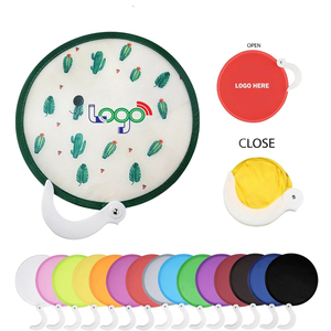 Biểu Tượng Tùy Chỉnh Mềm Nylon Đĩa Bay Có Thể Gập Lại Pocket Hand-Folding Fan Với Thiết Kế Khuyến Mại Quà Tặng Doanh Nghiệp Tùy Chỉnh In - Product Image 6