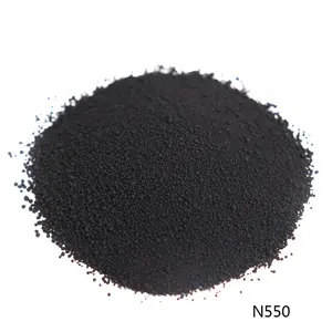 Goma carbón negro N220 N330 N550 N660 polvo para pigmento de tinta planta de producción precio de fábrica