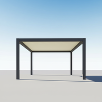 Pergola motorisée modulaire en aluminium, facile à assembler, avec toit à lames orientables – Protection écologique contre le soleil et la pluie pour balcon