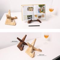 Supports pour tablette en bois massif compatibles avec Echo Show 15, Echo Show 21, prennent en charge les modes horizontal et vertical.