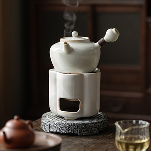 Guanlan Ceramic <b>Tea</b> Stove Porcelain Cylinder Heat Resisting For Kung Fu <b>Tea</b> <b>Set</b> - Product Image 1