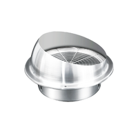 Évent de ventilation en acier inoxydable 100mm 120mm personnalisé Grille de retour d'air ronde Évent de conduit de ventilation