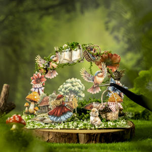 60 autocollants par boîte, série de paysages miniatures de conte de fées, taille de la paume de la main, mini-autocollants pour décorations de journal - Product Image 1