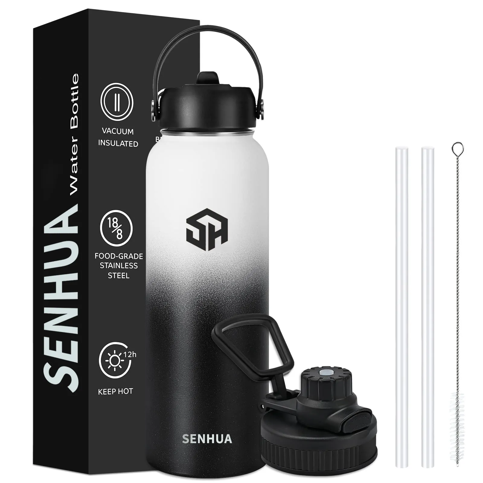 SENHUA Thermos Bottle Vacuum Flask Sports Vacuum Flask Water Bottle 32oz Vacuum Flasks Stainless Steel Water Bottle