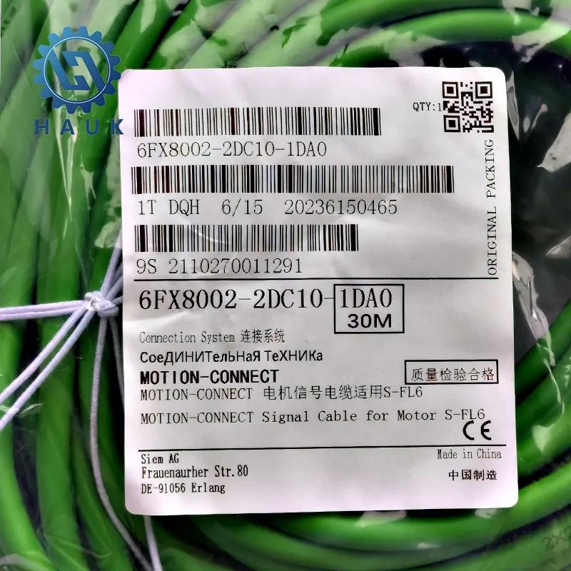كابل إشارة Siemens 6FX8002-2DC10-1DAC كابل مُشفر جديد تمامًا صُنع في الصين وأصلي قطعة واحدة DHL FEDEX UPS TNT يستغرق من 3 إلى 5 أيام