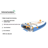 Accessoire multifonctionnel gonflable pour paddleboard, pour la course, le surf, la pêche, les loisirs, accessoire de support de chute
