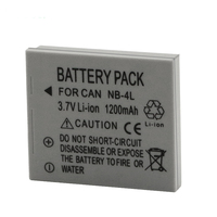 Baterai Kamera Li-ion Pengganti NB-4L 3.7V 1200mAh untuk Kamera Digital Canon IXUS 110 120 130 220HS PowerShot Seri SD
