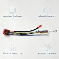 Ensemble de faisceaux de câbles complexes multicolores et multipolaires sur mesure avec plusieurs connecteurs, bornes à fourche pour appareils électroménagers
