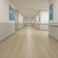 Plancher stratifié AC4 imperméable et antibactérien de 12 mm avec système de clic, lames HDF pour usage extérieur en milieu hospitalier