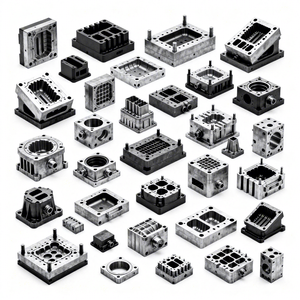 500mL 1L 2.5L 5L 10L 220L HDPE Plastik Şişe Ekstrüzyon Şişirme Kalıbı Alüminyum Ekstrüzyon Kalıbı - Product Image 1