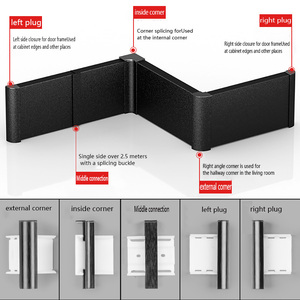 10cm Đơn giản cài đặt hợp kim nhôm Ốp chân tường ván chân tường kim loại Ốp chân tường cơ sở đúc sàn cơ sở - Product Image 6