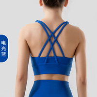Soutien-gorge de sport professionnel gilet soutien élevé Yoga dos croisé sous-vêtements de sport en 35 couleurs bleu rouge grande taille gilet de Fitness
