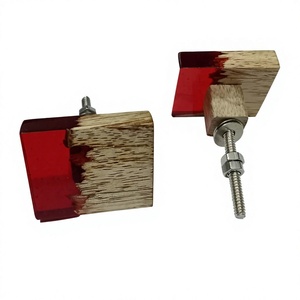 Handmade Half Wood Half Resin <b>Gold</b> Flake Inlay Rectangle Shape Eco-Friendly Modern Bedroom Bathroom Hotel Furniture <b>Drawer</b> - Product Image 2