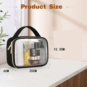 <b>Custom</b> Wholesale Transparent PVC <b>Lipstick</b> Organizer Portable Toiletry Bag Large Capacity Makeup Items Cosmetic - Product Image 3