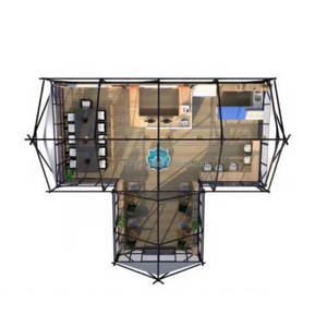 Tente de camping familiale de haute qualité pour l'extérieur, deux chambres, tente d'hôtel, tente <span class=keywords><strong>nomade</strong></span>, camping, tente de villa en verre durable de luxe - Product Image 2