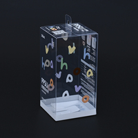 Boîtes cadeaux en plastique transparent pliables de petite taille, personnalisées, pour l'emballage de biberons pour bébés