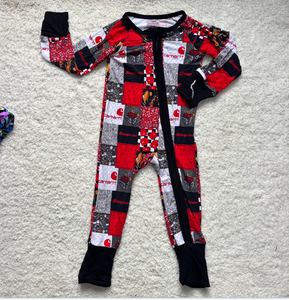 Romper Bayi Unisex Rajutan Bambu Yangyan dengan Resleting Dua Arah, Cetak Transfer Panas Logo Kustom, Kasual untuk Bayi Sepanjang Musim - Product Image 4