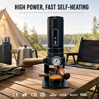 Machine à café semi-automatique portable OneBrew Super58 58 mm, 19 bars de pression, batterie 7500 mAh/13500 mAh, sans fil, pour la maison