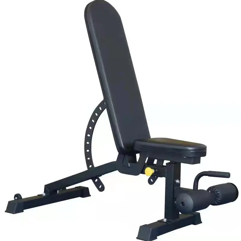 Adjustable flat weight bench abdominal training bench