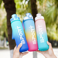 Gourdes de Sport Grande Capacité 1000 ml Nouveaux Modèles 2025, Bouteilles, Gobelets et Articles de Boisson en Plastique – Vente en Gros Usine