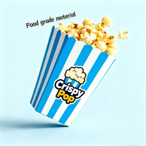 Caja de papel para aperitivos de Cine de tamaño personalizado de grado alimenticio respetuoso con <span class=keywords><strong>el</strong></span> medio ambiente biodegradable al por mayor, vasos de palomitas desechables para Halloween - Product Image 3