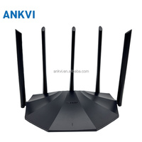 RX2L Pro Tenda AX1500 WiFi 6 Gigabit Çift Bantlı Mesh Router, Fiber Optik Ağlar için 5 Harici Yüksek Kazanımlı Antenli