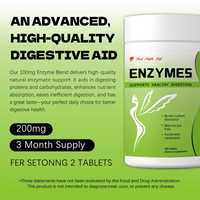 Comprimés d'enzymes digestives - Mélange multi-enzymes (lipase, amylase, bromélaïne) pour la santé intestinale et l'absorption des nutriments