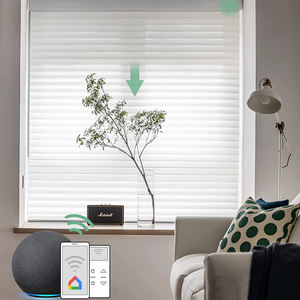 Stores intelligents motorisés à énergie <span class=keywords><strong>solaire</strong></span> réglables pour la maison, stores motorisés à Double couche - Product Image 1