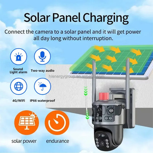 Cámara CCTV 4G V380PRO Solar para exteriores, 1080P, 4 ojos, tres imágenes, Wifi inalámbrico, <span class=keywords><strong>circuito</strong></span> <span class=keywords><strong>cerrado</strong></span>, <span class=keywords><strong>TV</strong></span>, 32G, 128G, opciones de tarjeta de memoria - Product Image 6