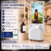 Diffuseur d'arômes numérique commercial direct usine, machine à parfum avec écran publicitaire Ultra HD, contrôlé par application à distance pour centres commerciaux et hôtels