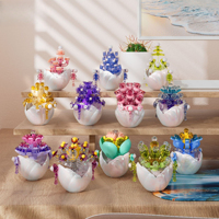 Briques Botaniques Translucides en Forme de Fleurs et Coquilles d'Œufs pour Décoration de Bureau – Vente en Gros OEM/ODM