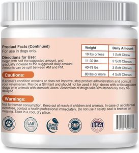 Muscles Soft Chews, complément alimentaire <span class=keywords><strong>pour</strong></span> la santé des animaux de compagnie, <span class=keywords><strong>pour</strong></span> la prise de poids chez les chiens, HMB BCAA, force et énergie, Suplementos Para Perros - Product Image 6