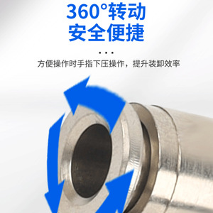 Wentai Pneumatics All-Copper Quick-Connect Right Angle Elbow Pl8-02 External Thread <b>Connector</b> For Air <b>Hoses</b> 1/2 <b>3</b>/<b>4</b> Point - Product Image 3