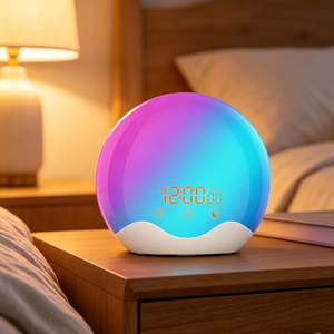 Reloj Despertador LED Ultra Moderno con Función de Simulación de Amanecer, Luz Nocturna Inteligente para Dormitorio, Decoración del Hogar - Product Image 4