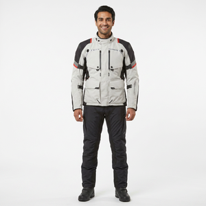 Blouson en toile de coton vintage de haute qualité, dernière arrivée, coupe-vent et respirant, avec col montant, idéal pour le motocross et la course. - Product Image 1