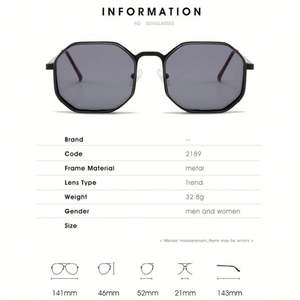 Gafas de Sol Vintage 2022 para Hombre y Mujer, Estilo Punk Metálico, Lentes de Espejo UV400, Forma Cuadrada Poligonal, Estilo Steampunk - Product Image 5