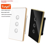 Ouvre-porte automatique intelligent standard US, contrôle par application Wi-Fi, cadre en alliage d'aluminium, panneau en verre trempé, simple.