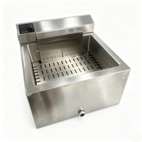 Friteuse électrique commerciale Hansu 25L à double température avec affichage numérique 6000W pour frites et snacks