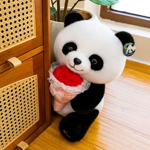 ตุ๊กตาแมวขาวดำตัวใหญ่น่ารัก, ตุ๊กตาแมวขาวดำถือดอกไม้, ตุ๊กตาสำหรับงานแต่งงาน, ของขวัญวันหยุด - Product Image 5