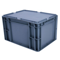 Boîtes de transport logistique en plastique pour pièces automobiles en vrac, idéales pour le stockage d'outils industriels, conformes aux normes européennes, en promotion