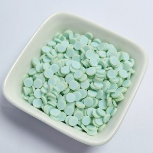 Paillettes en argile polymère couleur bonbon 5 mm, tranches d'argile 3D miniatures rondes, autocollants pour <span class=keywords><strong>ongles</strong></span>, fabrication DIY, décoration de téléphone, jouets pour enfants - Product Image 1