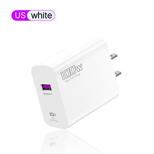 หัวชาร์จเร็ว 100W พอร์ต Type-C ใช้ได้กับอะแดปเตอร์ยุโรป อเมริกา อังกฤษ รองรับฟังก์ชั่น PD สำหรับ iPhone Xiaomi Samsung - Product Image 2