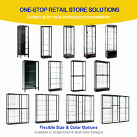 Vitrine en verre sans cadre personnalisable pour figurines d'anime, petite vitrine pour objets de collection