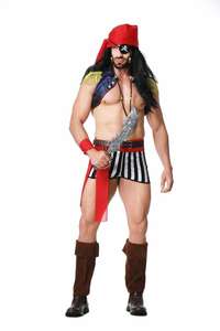 Costume de cosplay d'Halloween pour hommes européens et américains pour bal masqué - Ensemble de tenue de jeu de rôle de <span class=keywords><strong>pirate</strong></span> <span class=keywords><strong>des</strong></span> Caraïbes pour hommes - Product Image 4